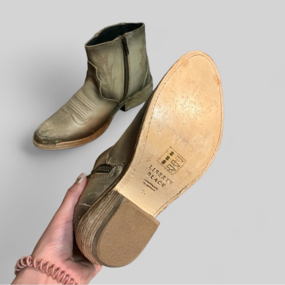 🦂 LIBERTY Black Wrangler Cowgirl Boots - Picture 3 of 5